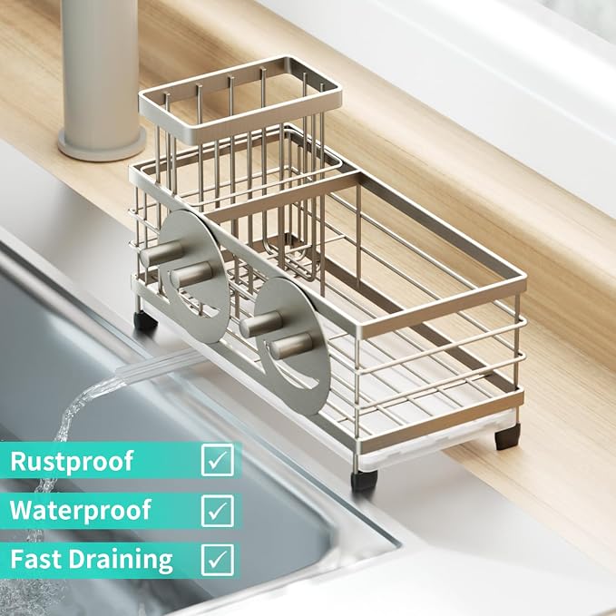 HapiRm Sink Caddy Sponge Holder - Image 5