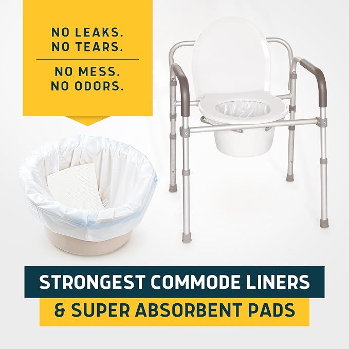 Lunderg Commode Liners with Absorbent Pads - Image 8
