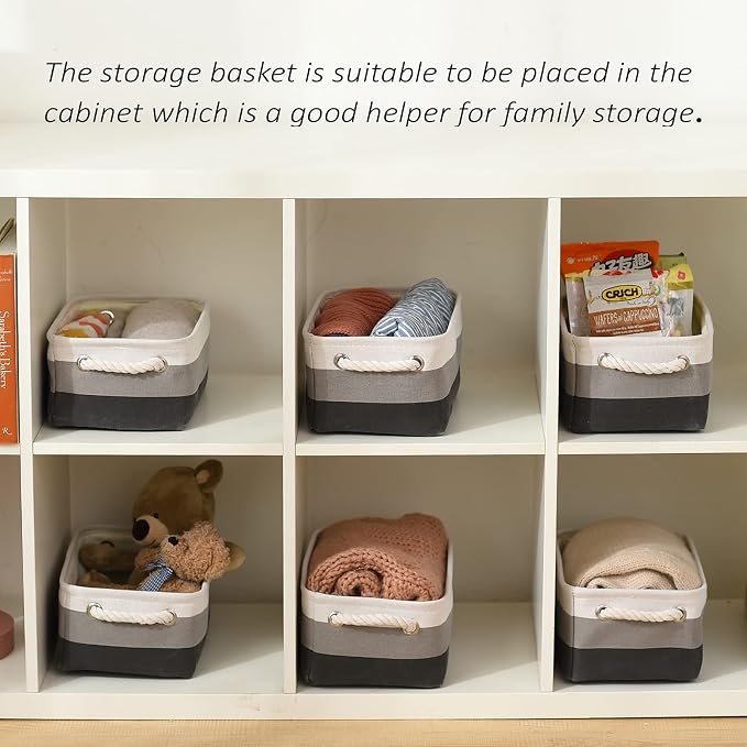 TcaFmac Small Fabric Storage Baskets - Image 4