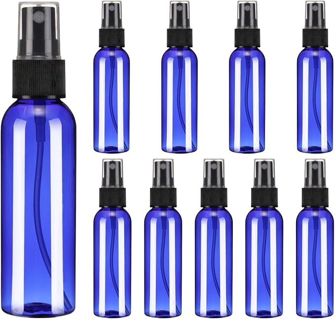 uxcell 10 Pack Spray Bottles, 2 Oz/60ML Reusable Clear Empty Mist Plastic Mini by uxcell