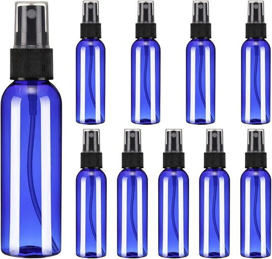 uxcell 10 Pack Spray Bottles, 2 Oz/60ML Reusable Clear Empty Mist Plastic Mini by uxcell