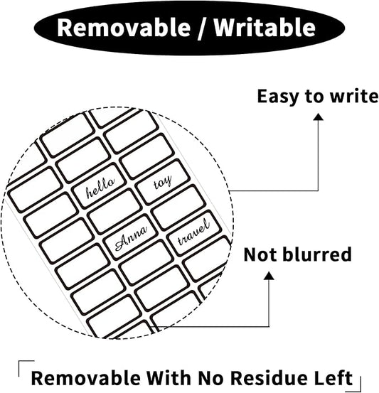 STARLIBOO Removable Labels, Blank Freezer Labels - Image 2