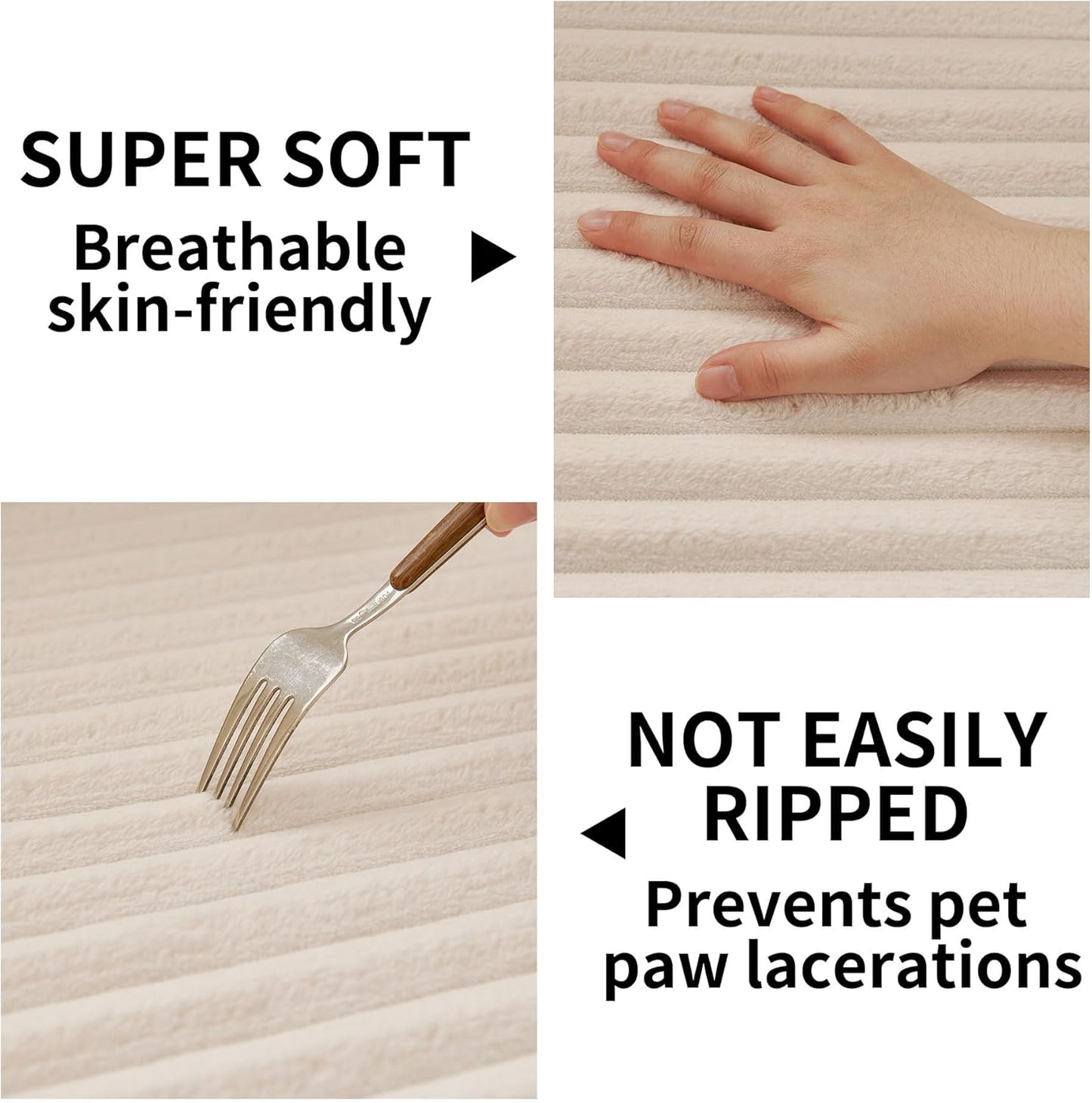 HAOMAIJIA Waterproof Couch Cover for Dogs Washable,Faux Fur Pet Couch Covers for Sofa,Soft Dog Bed Cover Non-Slip Couch Covers for 3 Cushion Couch Sofa Pet Friendly (Off White, 35" x 74")