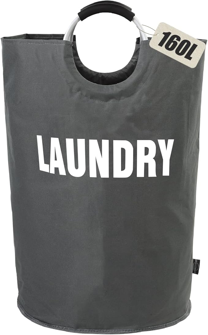 DOKEHOM 160L XX-Large Laundry Basket, Collapsible Laundry Bag, Foldable Laundry by DOKEHOM