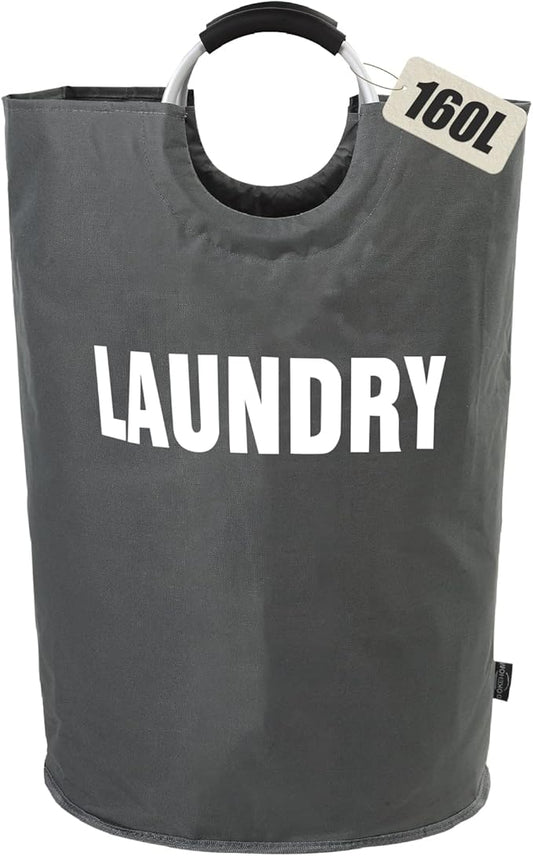 DOKEHOM 160L XX-Large Laundry Basket, Collapsible Laundry Bag, Foldable Laundry by DOKEHOM