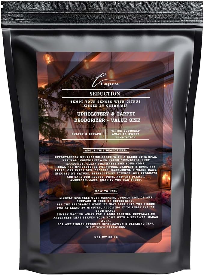 Seduction Carpet Freshener Powder Refill 36 oz | Powerful Odor Eliminator by Lapew