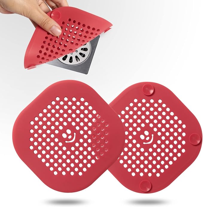 2 Pack Drain Hair Catcher Silicone Drain Protector Hair Stopper by Couidlmakeslifecolorful