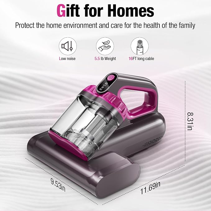 Mattress Vacuum Cleaner, 17Kpa 650W Bed Vacuum Cleaner, 273nm UV-C Light & - Image 9