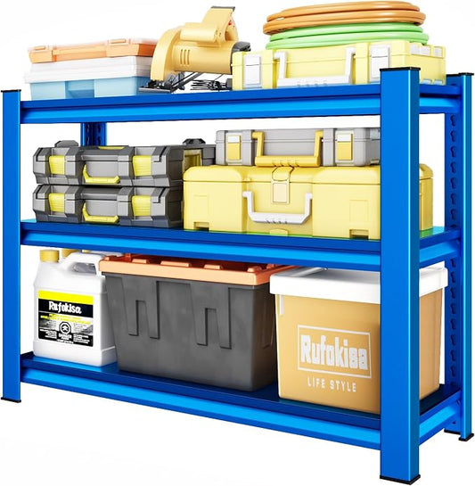 40" W Garage Shelving Heavy Duty，1500LBS Loads Adjustable Garage Storage Shelves by Rufokisa