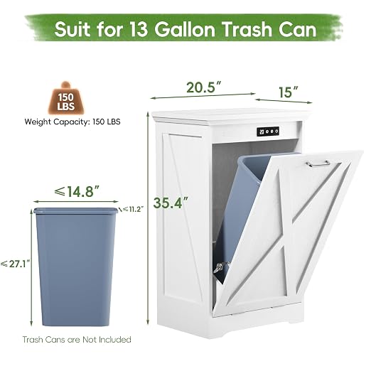 Betterhood TOLEAD Tilt Out Trash Can Cabinet, Hidden Trash Bin - Image 2