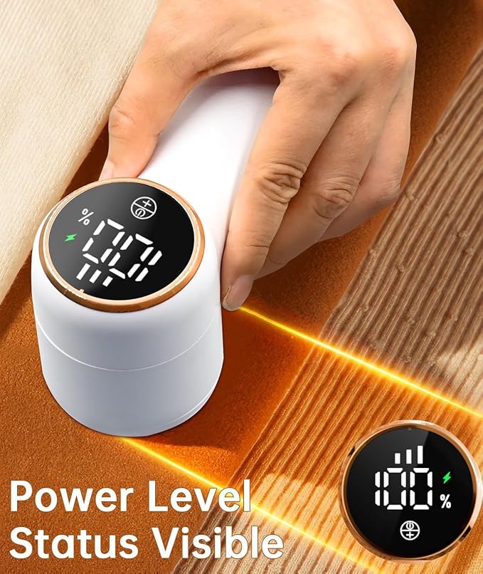 Rechargeable Fabric Shaver, Lint Remover, 3-Speed Sweater Shaver - Image 3