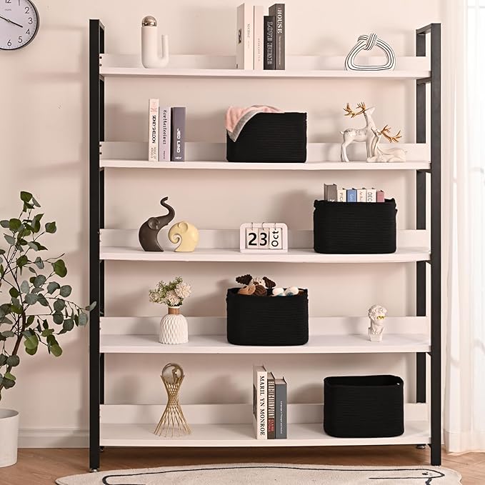 Black Storage Baskets for Shelves, Small Storage Baskets for Organizing - Image 2
