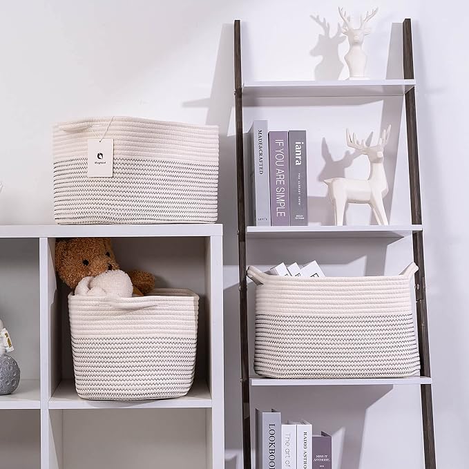 Medium and Large Woven Basket//With Handle, Used - Image 6