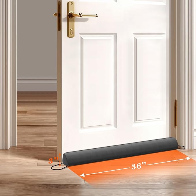 Sunolga 2-Pack 36" Door Draft Stopper Blocks Hot and Cold Air - Image 2
