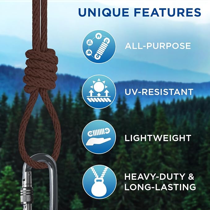 TECEUM Cotton Rope 3/16” – 100 FT – Strong All-Purpose Braided Rope – Natural - Image 4