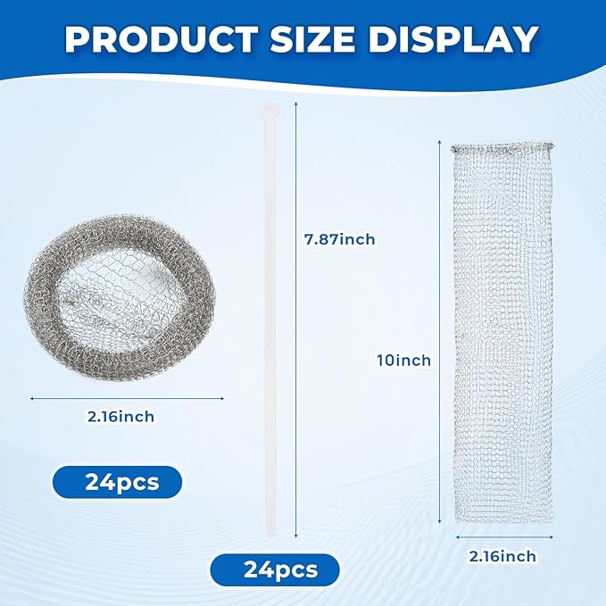 24 PCS Lint Traps, Stainless Steel Lint Catcher - Image 3