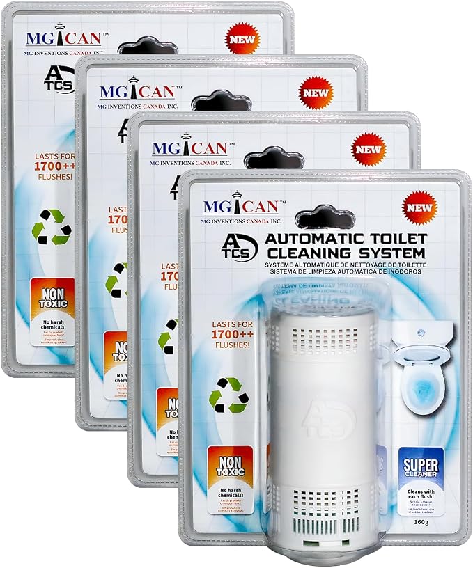MGICAN Patented Automatic Toilet Cleaning System | Non-Toxic | Bleach Free & by MGICAN