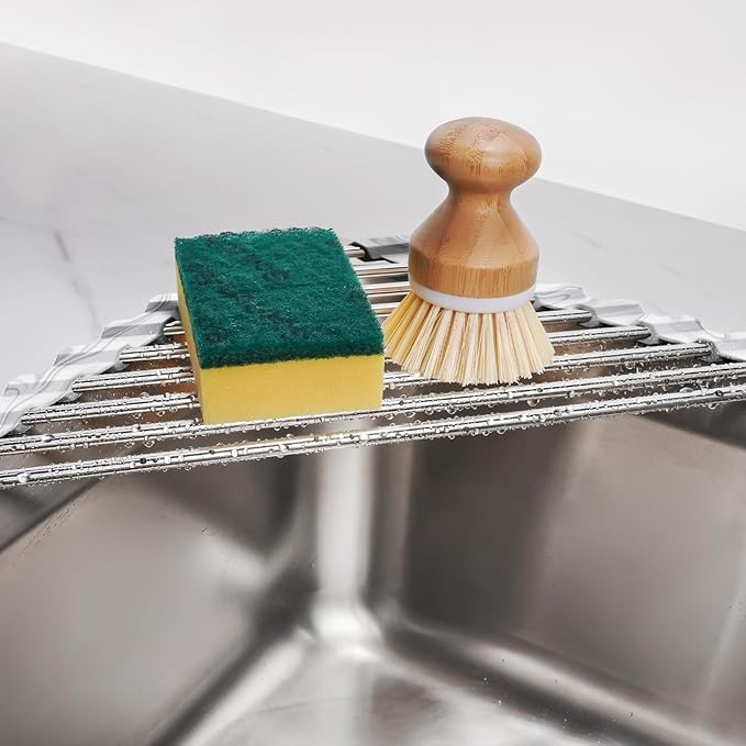 Tomorotec Marble Triangle Roll-Up Dish Drying Rack - Image 3