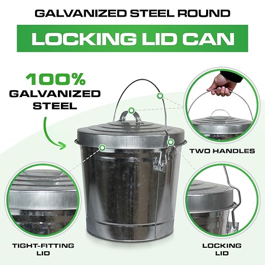 Plexon 6 Gallon Outdoor Trash Can - Image 3
