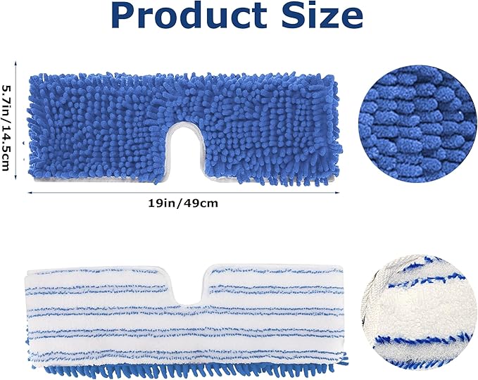 4 Pack Mop Heads Replacements Compatible - Image 3