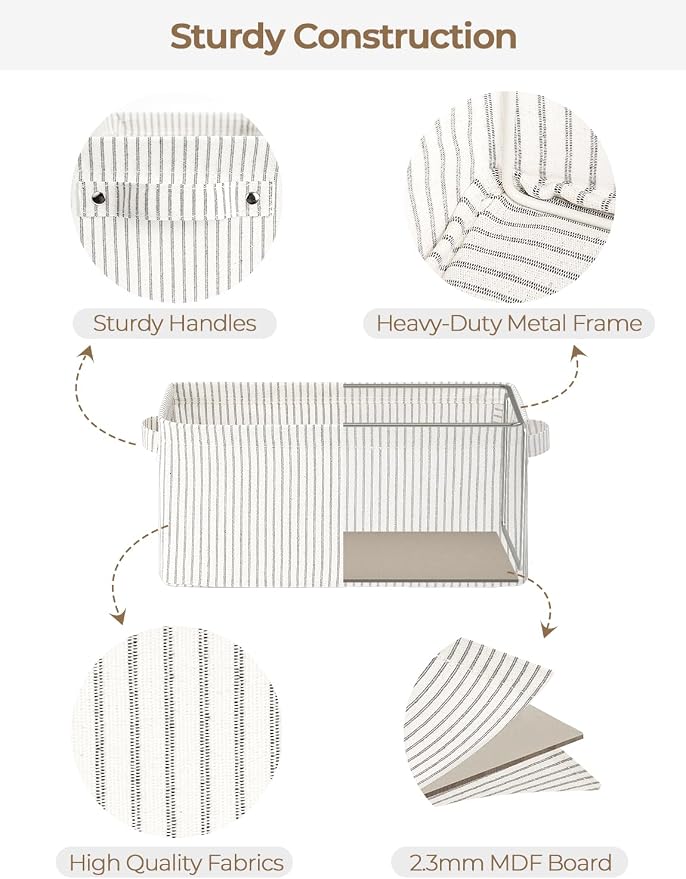 StorageWorks Narrow Storage Bins, Small Basket - Image 3