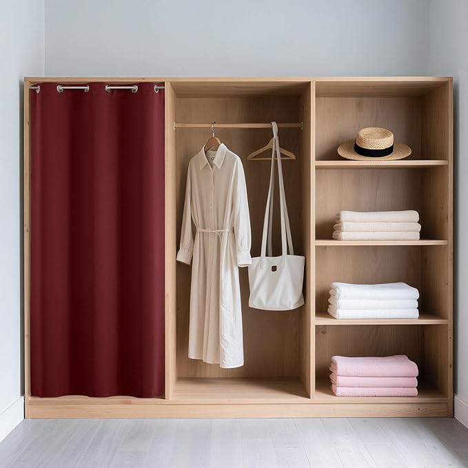 Joydeco Blackout Door Curtain for Doorway Privacy 78 Inches Long, Grommet - Image 3