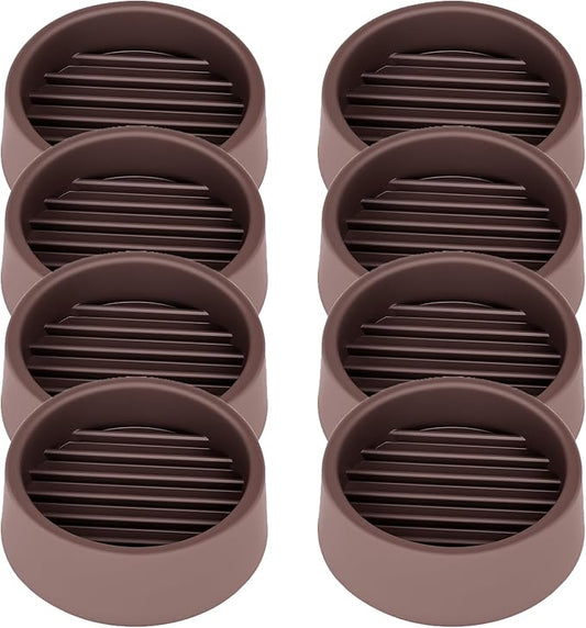 Non Slip Furniture Pads, 1.5” Round Rubber Caster Cups, Anti-Slip Gripper by VOCOMO