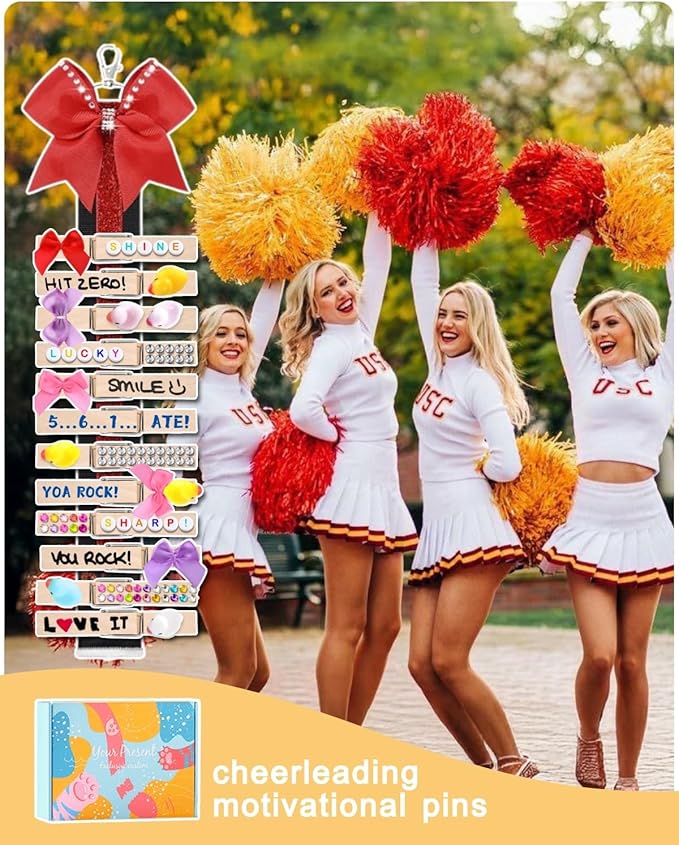 Cheer Pins for Backpack Cheer Stuff Kit 70 Clothes Pins - Image 5