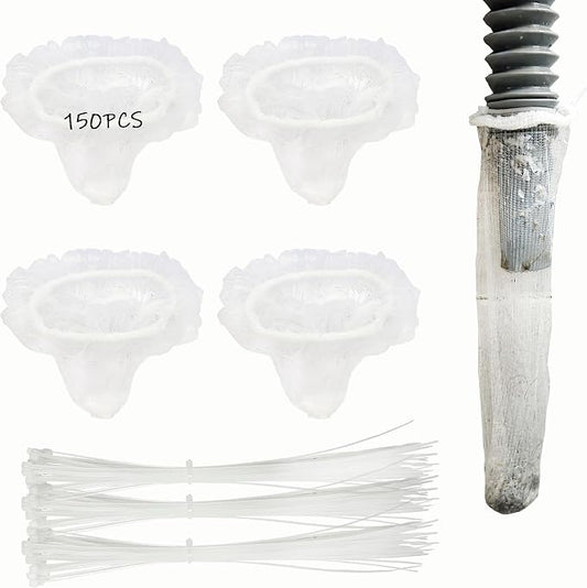 150 Pack Lint Traps for Washing Machine Hose by JuGeoZhi