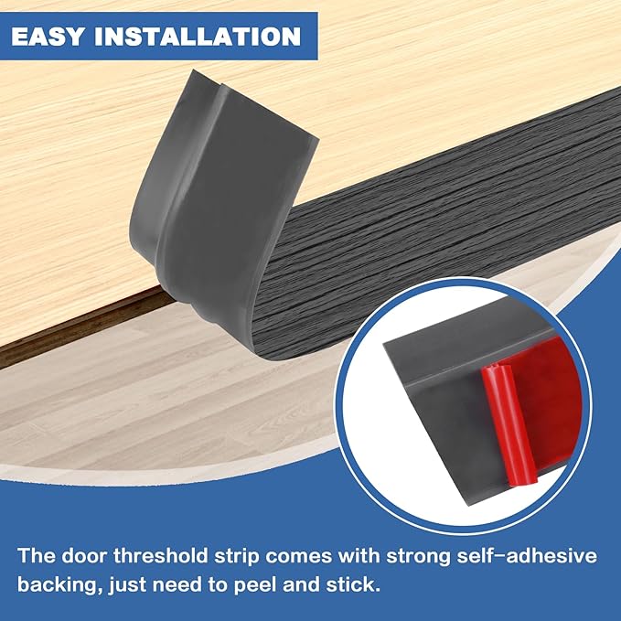Vinyl Door Threshold Flooring Transition Strip Self Adhesive Carpet Edging Strip - Image 3