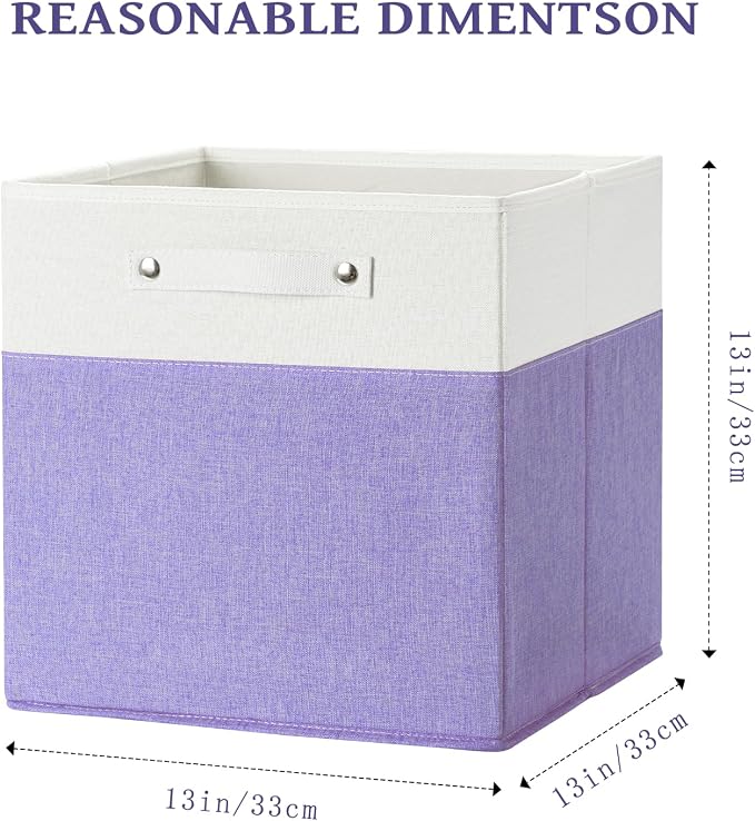 13 x 13 Inch Fine Linen Storage Bins - Image 3
