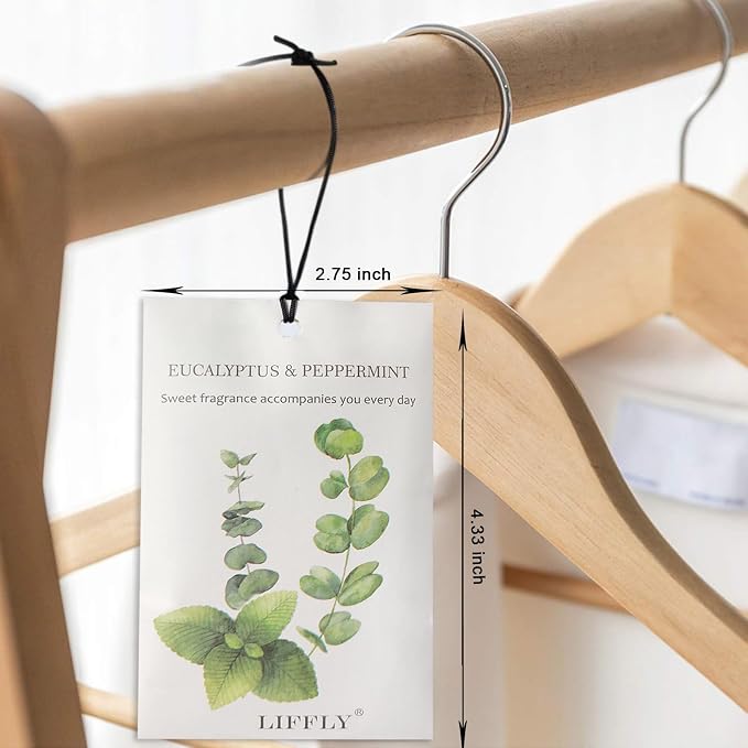 14 Packs Eucalyptus Peppermint Scented Sachets fit Drawers and Closets - Image 3