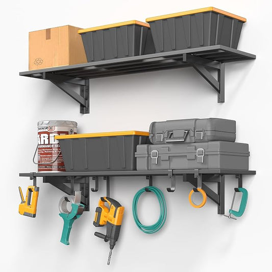 2-Pack 1x4ft Heavy Duty Garage Shelving by Jusgym