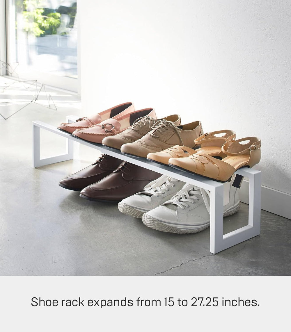 YAMAZAKI Home Line Expanding Shoe Rack, Metal, Adjustable - Single, 6" -...