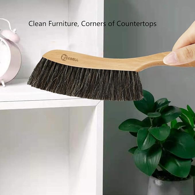 Horse Hair Brush Hand Broom Dusting Brush - Image 5