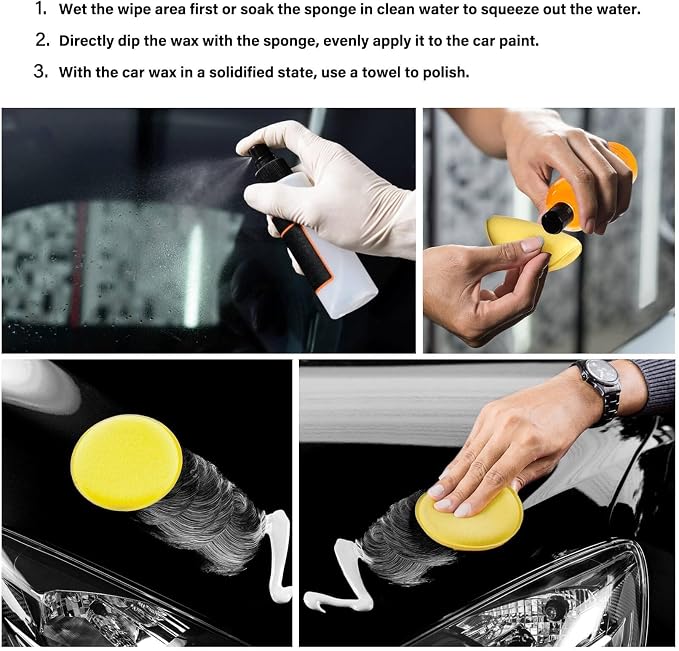 psler Foam Car Wax Applicator Pad Foam Applicator Pads Detailing Round 4 inch - Image 7