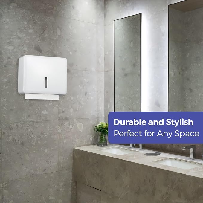Multifold Paper Towel Dispenser Wall Mount – Large Capacity C-Fold, and Folded - Image 9