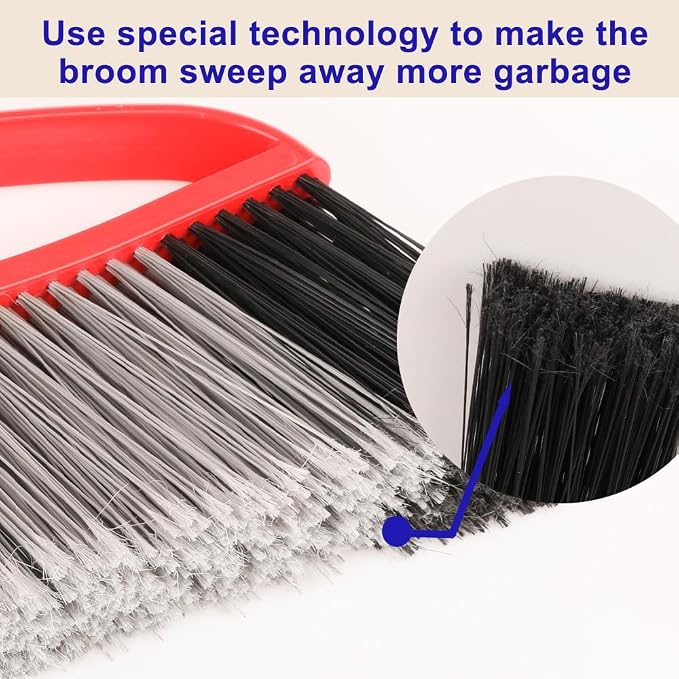 Outdoor Broom, 15.7" Wide Heavy Duty Angle Broom - Image 7
