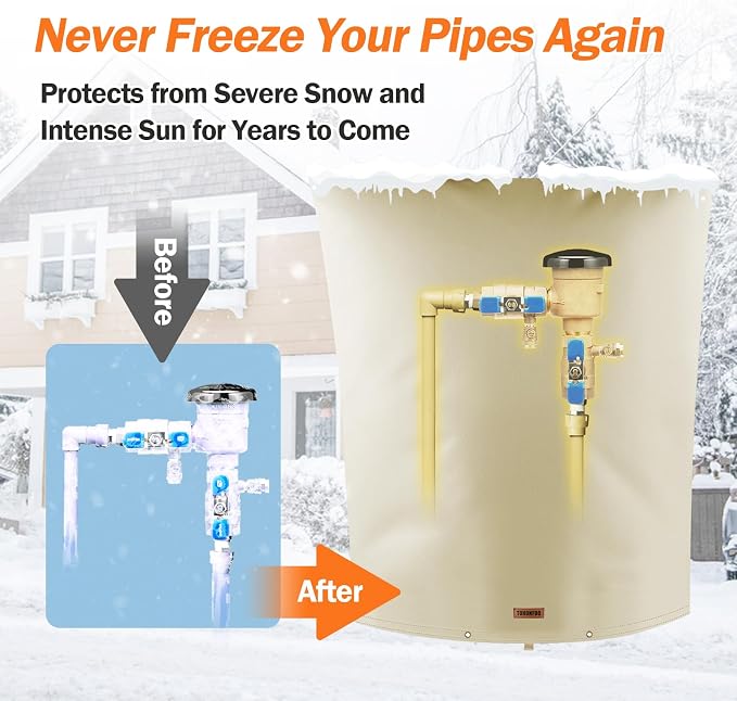 Backflow Preventer Pipe Insulation Cover - Image 3
