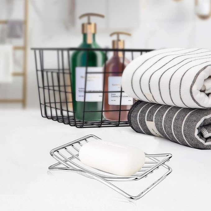Soap Dish Stainless Steel Bar Soap Holder - Image 2