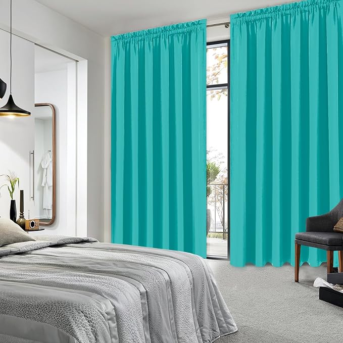 DWCN Blackout Curtains for Living Room Thermal Insulated, Energy Saving & Noise - Image 2