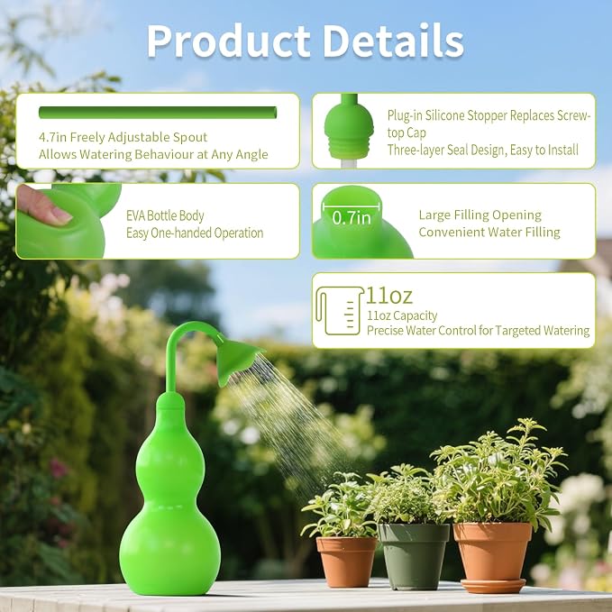 Squeeze Bottles for Plants, 11oz Small Watering Can for Succulent, - Image 5