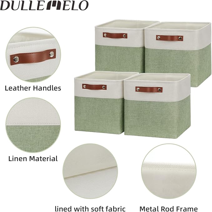 DULLEMELO Storage Baskets for Organizing, Fabric Storage Cubes for Dog Toy Box - Image 5