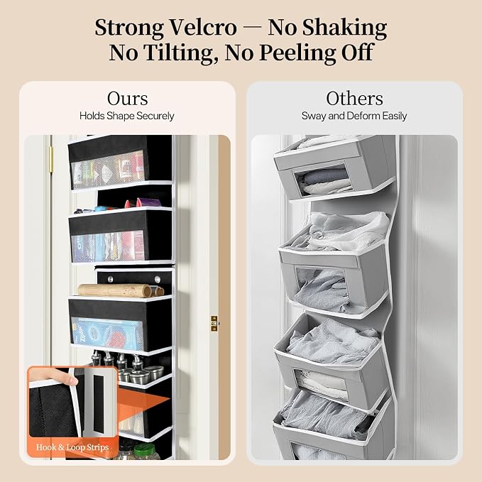 LAMU 6-Tier Over The Door Organizer, Swing - Image 5