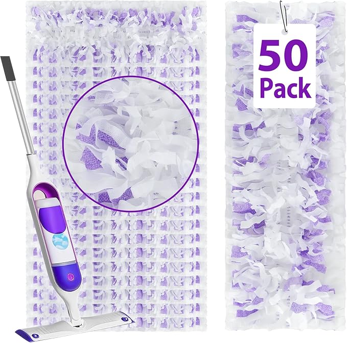 50 Count ‌Disposable Heavy-Duty Power Mop Pads Refills by Unknown