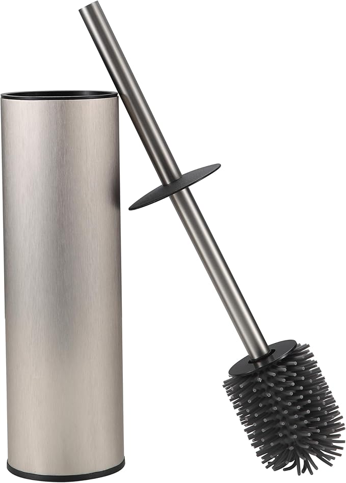 Toilet Brush and Holder Set Premium Material Toilet Bowl Cleaner Free Standing by KLDKLD