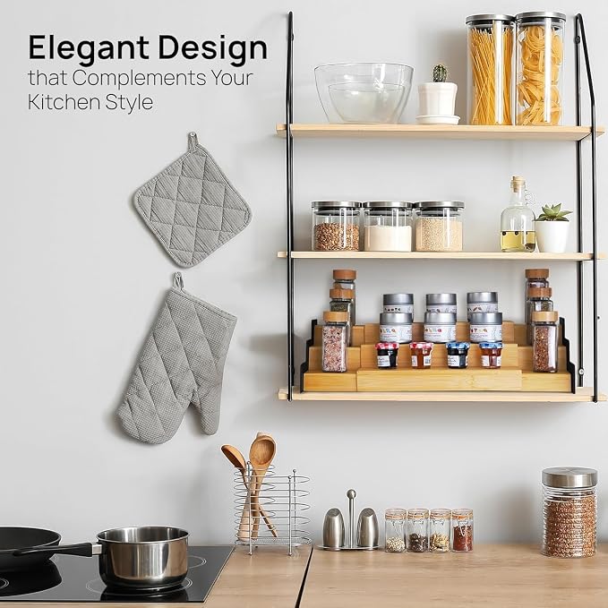 Ibyx Premium 3-Tier Spice Rack Organizer - Image 6