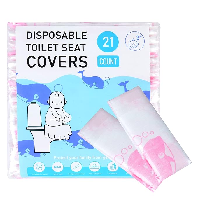 21 Pack Toilet Seat Covers Disposable, Extra Large Disposable Toilet Seat Covers - Image 7