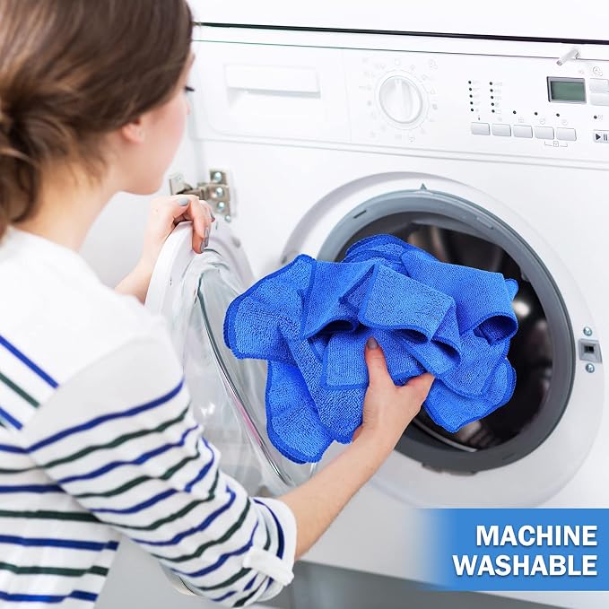 Tanlade Microfiber Cleaning Cloth 6"x6" Cleaning Rags Reasonable Kitchen Towels - Image 5