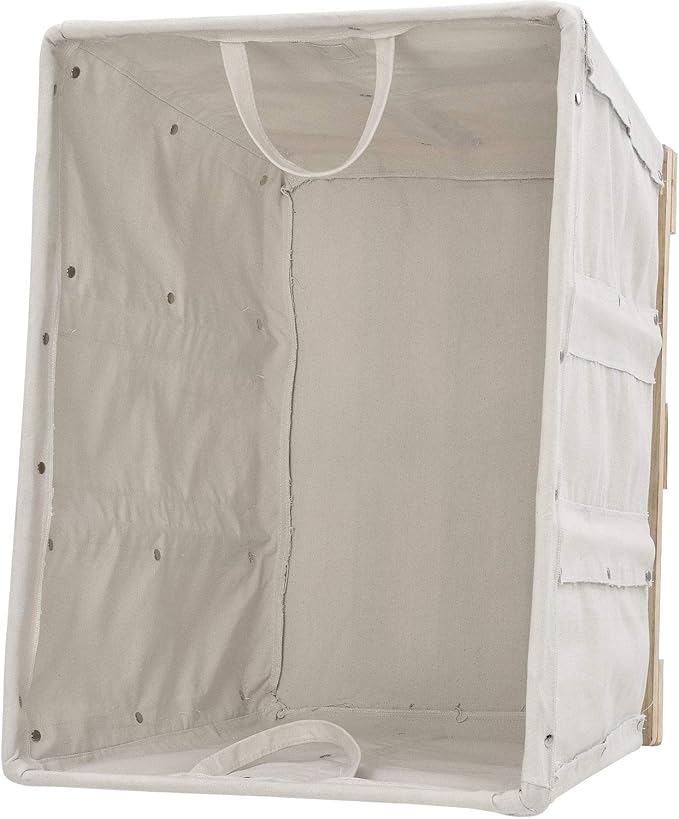 Global Industrial 12 Bushel, Canvas Basket Bulk Truck, Unassembled, Rolling - Image 4
